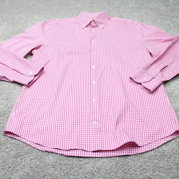 Charles Tyrwhitt Shirt Mens 16 1/2, 34 Pink Extra Slim Fit Non-Iron Cotton L/S - Picture 3 of 14